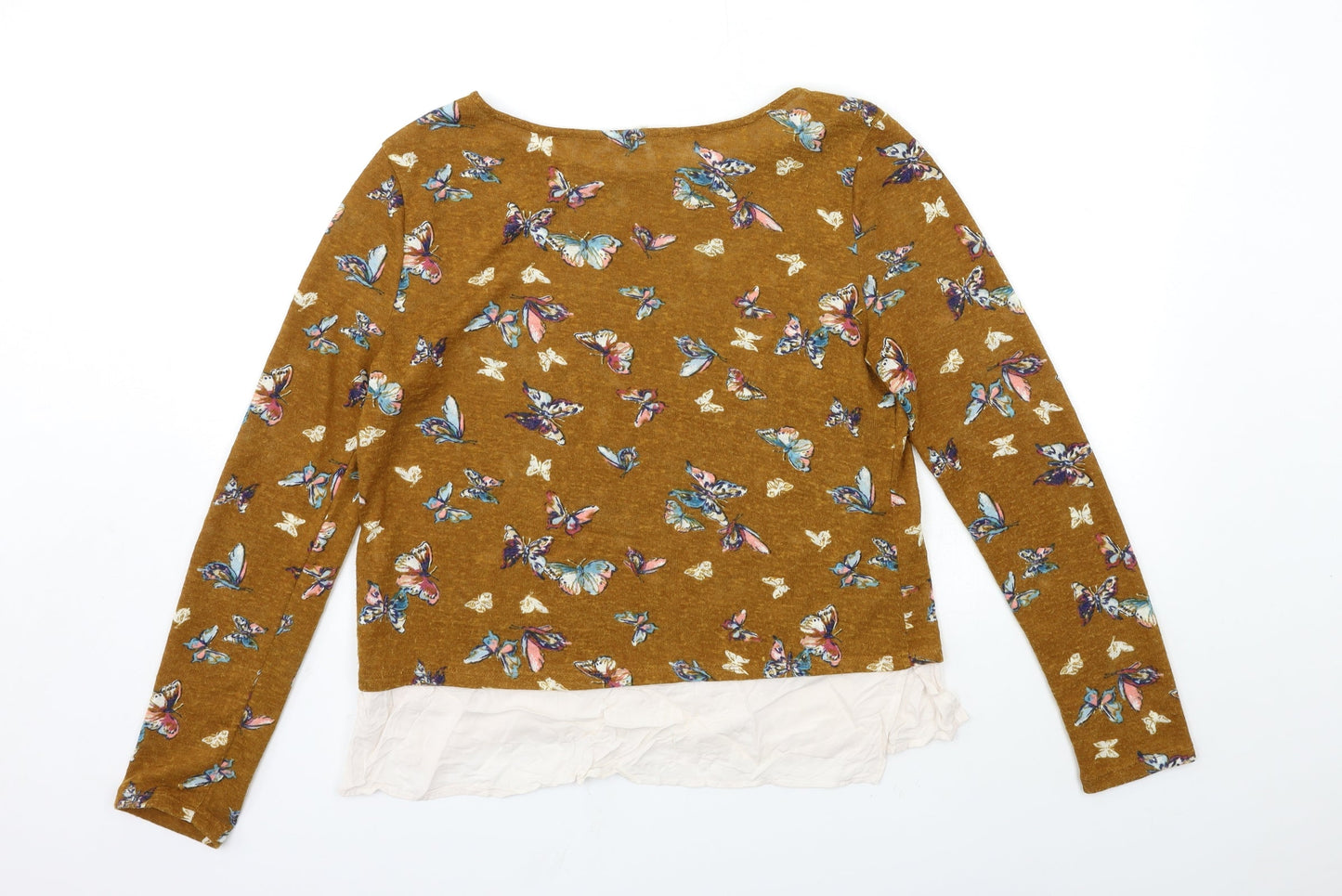 Springfield Womens Brown Animal Print  Pullover Jumper Size L