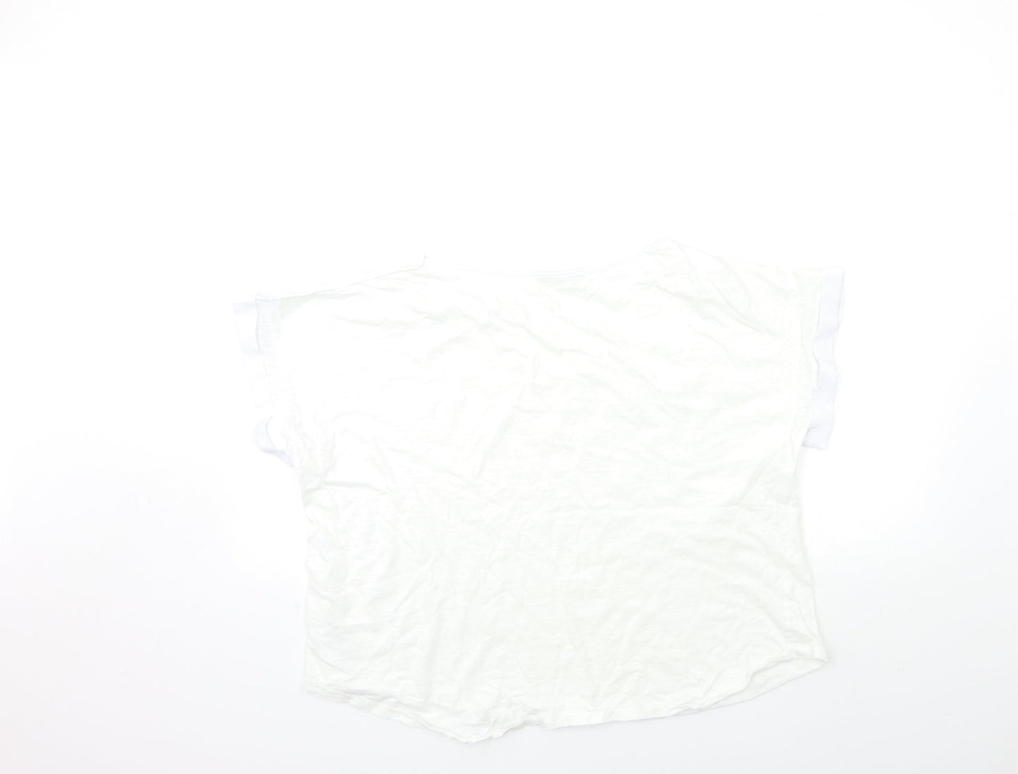 Oasis Womens White   Basic T-Shirt Size XL