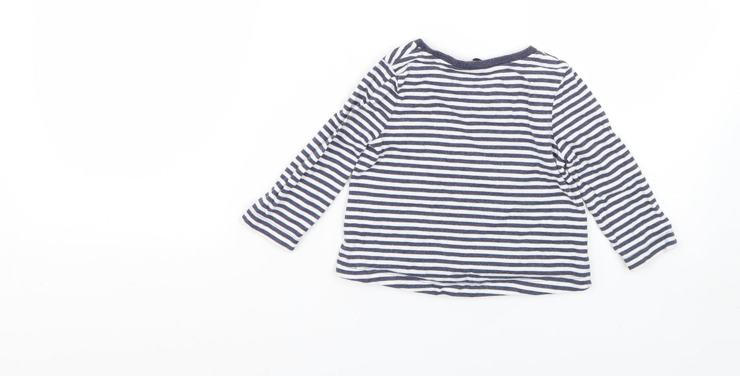George Baby Multicoloured Striped  Basic T-Shirt Size 12-18 Months