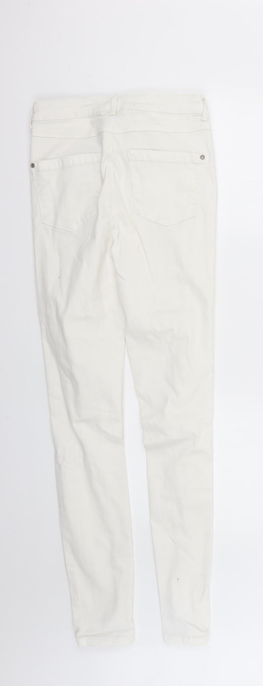 new lok Womens White   Skinny Jeans Size 10 L28 in