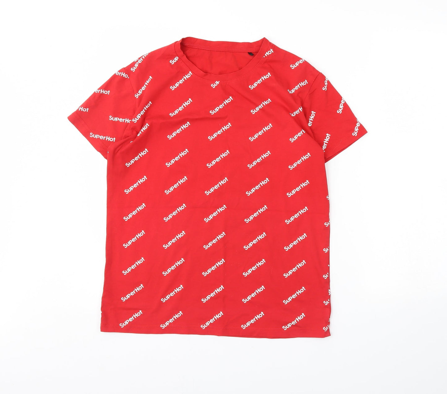 Preworn Womens Red   Basic T-Shirt Size L