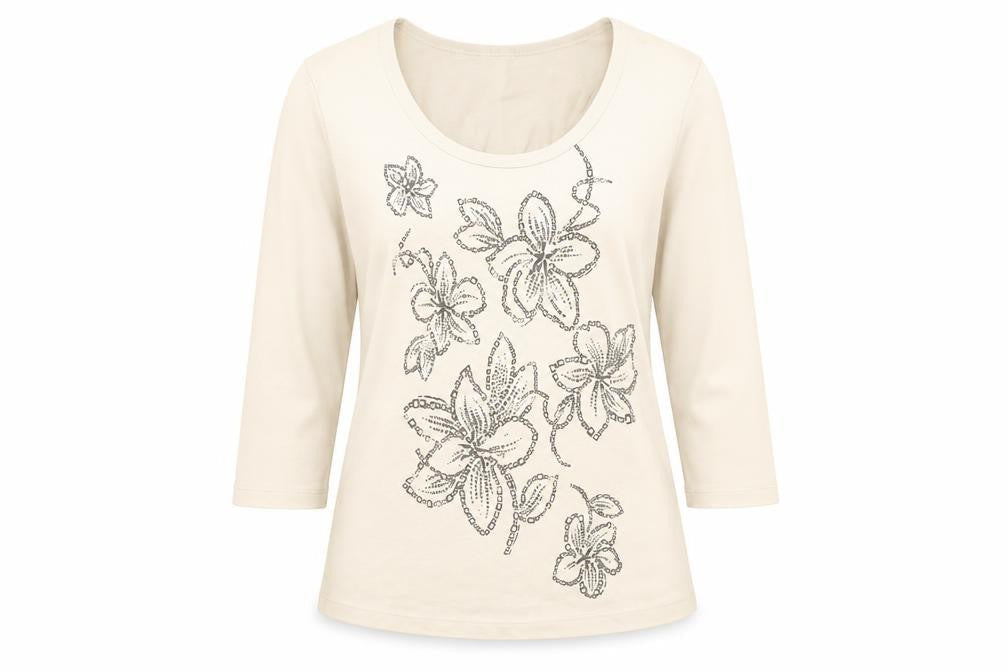 Preworn Womens Beige   Basic Blouse Size 10