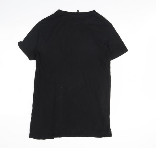 Divided Womens Black   T-Shirt Dress  Size 6  - NASA
