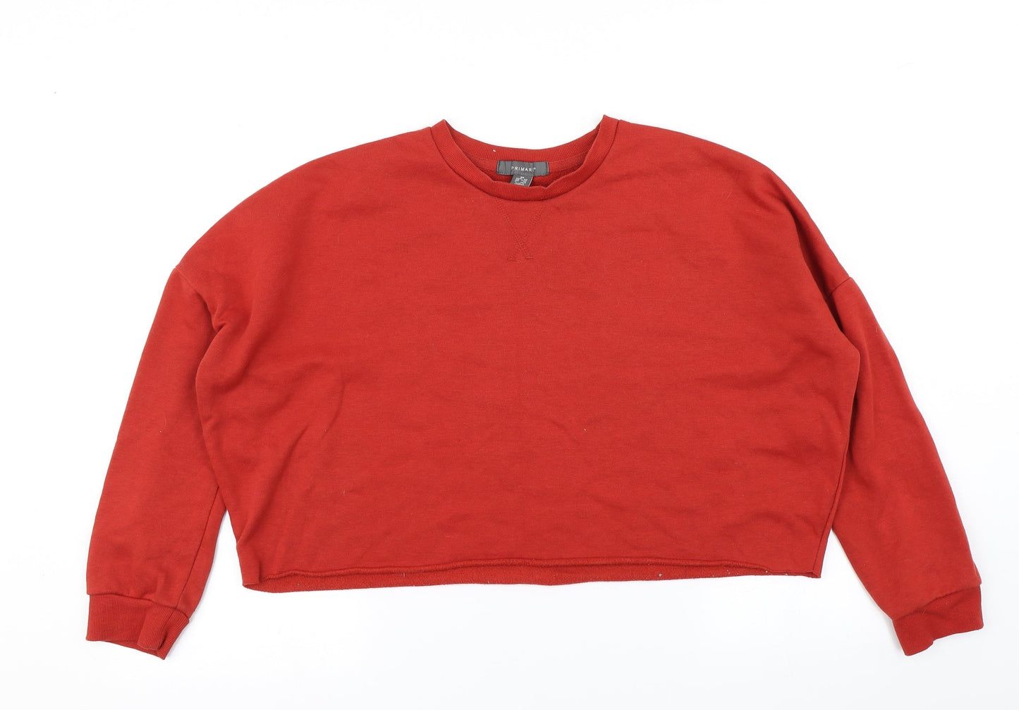 Primark Womens Orange   Pullover Sweatshirt Size XS  - Cropped