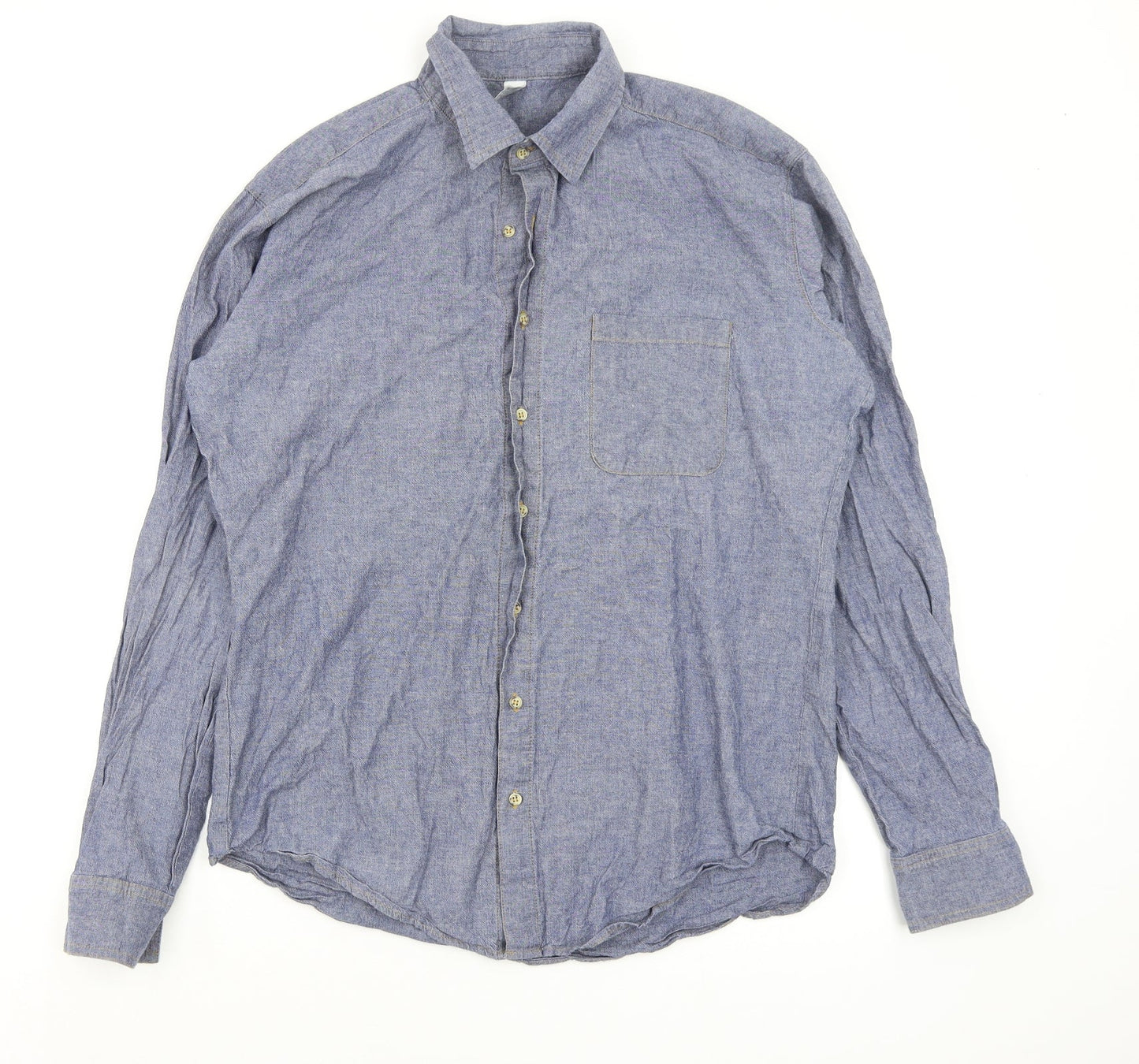 heavy chambra Mens Blue    Button-Up Size M