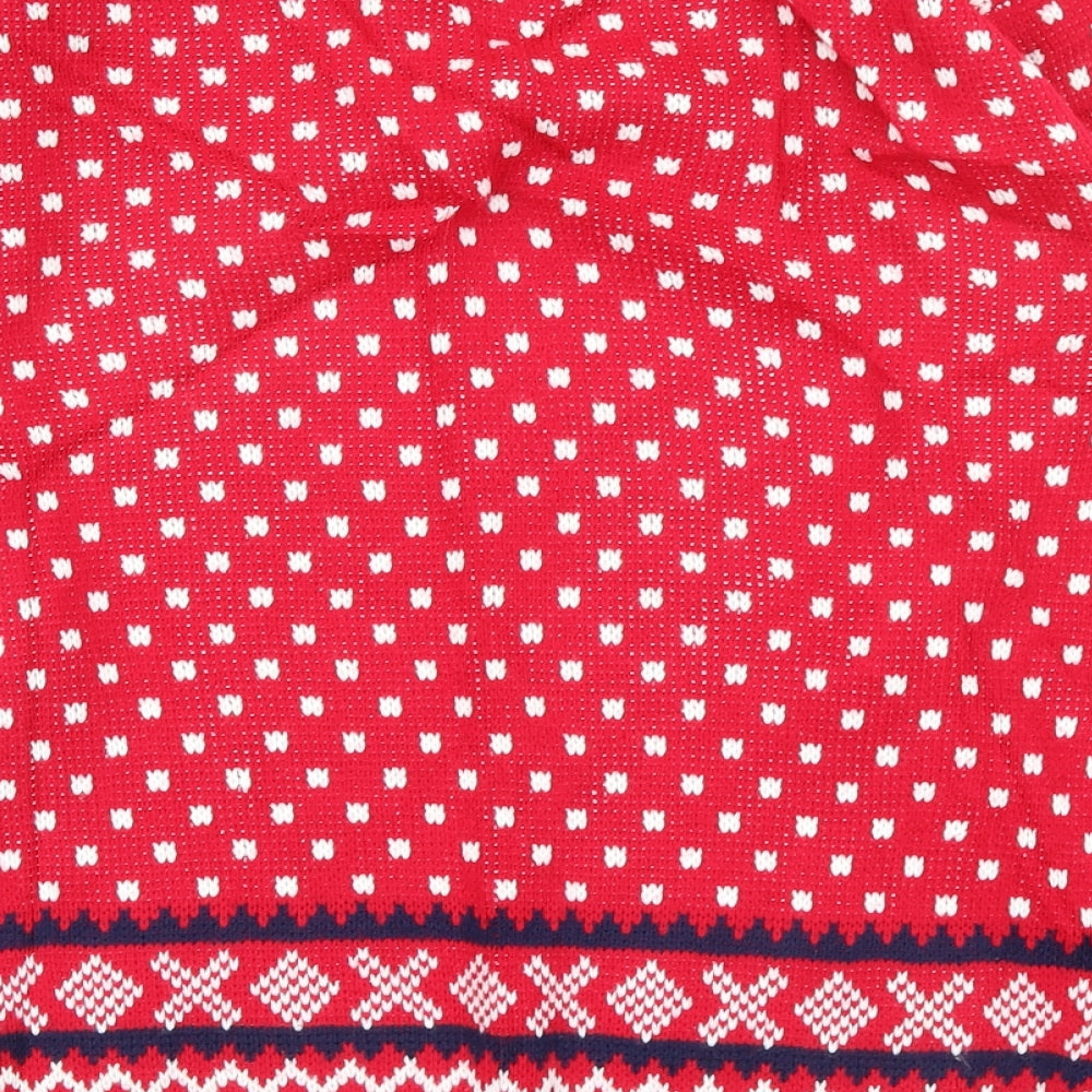 catch 22 Mens Multicoloured Geometric  Pullover Jumper Size S  - christmas