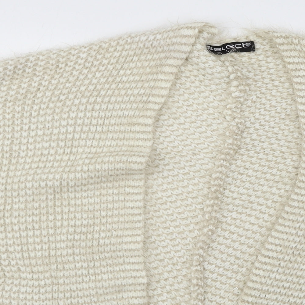 Select Womens Ivory  Knit Cardigan Jumper Size S