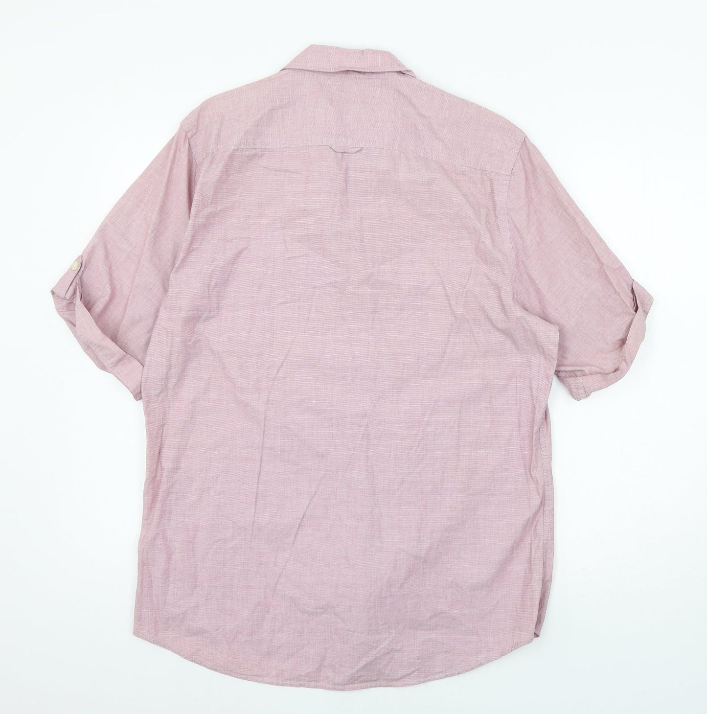 Topman Mens Pink    Button-Up Size L