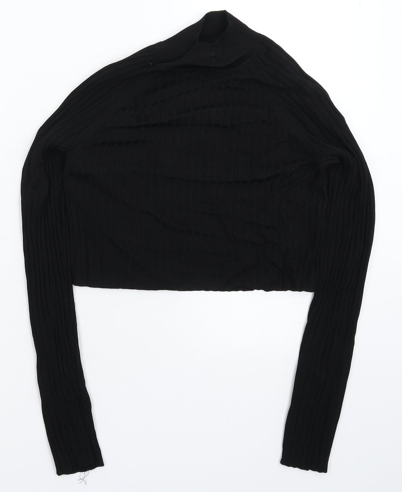Topshop Womens Black  Knit Pullover Jumper Size 12