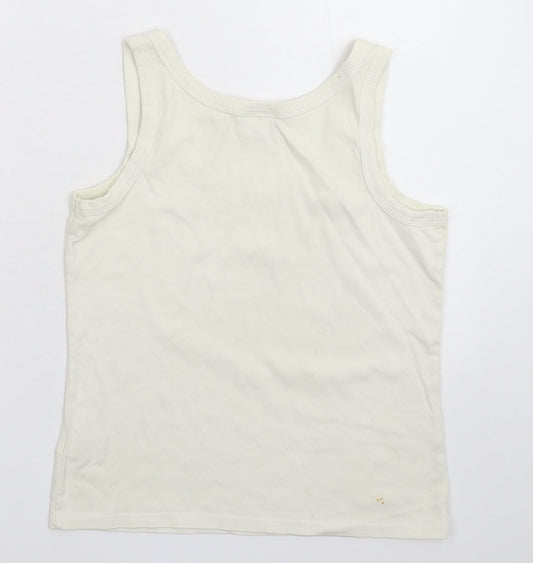 NEXT Womens White   Basic Tank Size 14