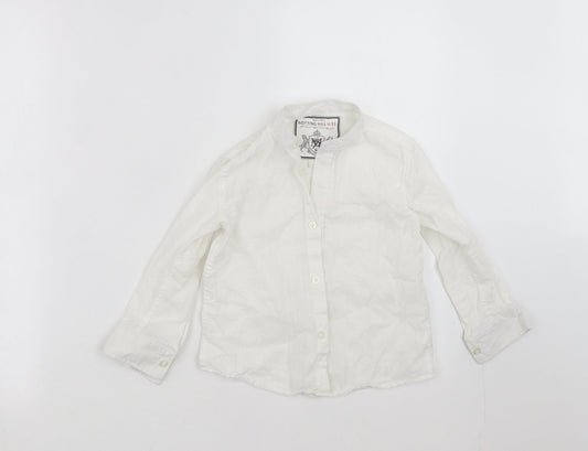 Notting Hill Boys White   Basic Button-Up Size 5 Years