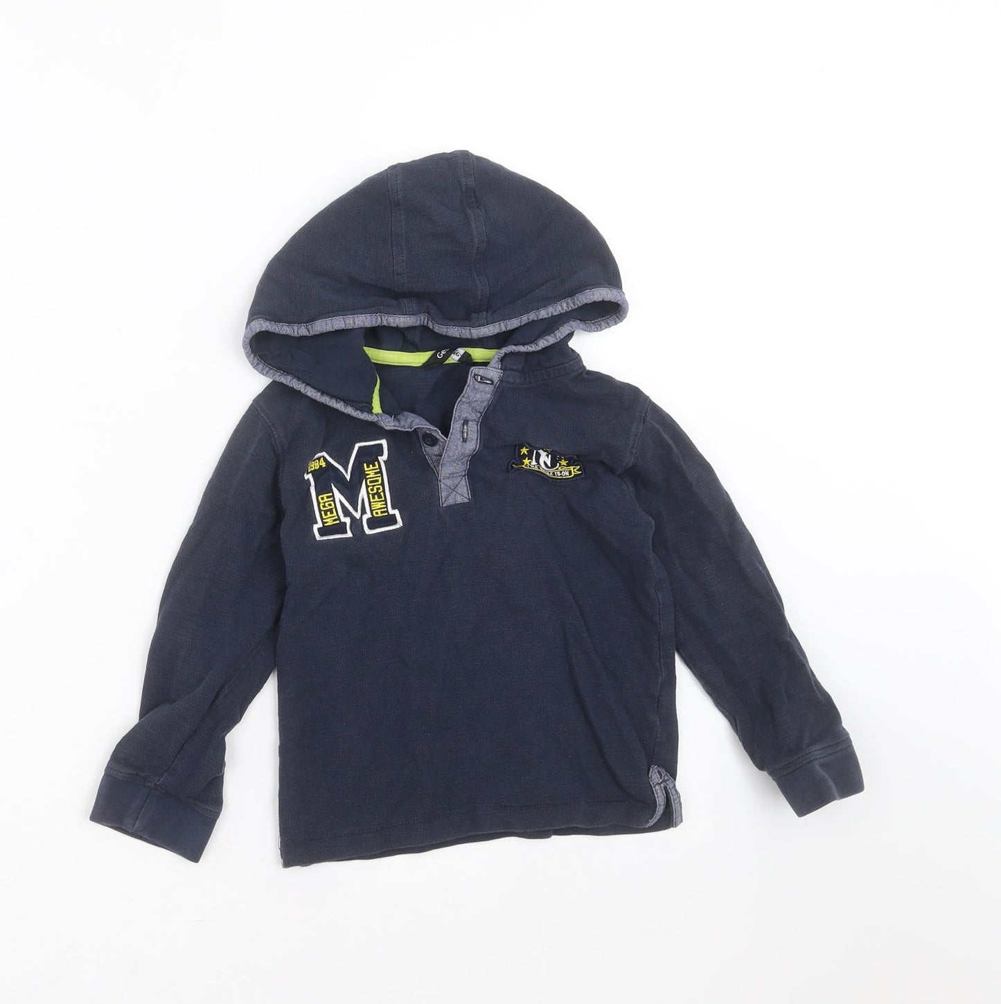 George Boys Blue   Pullover Hoodie Size 4-5 Years
