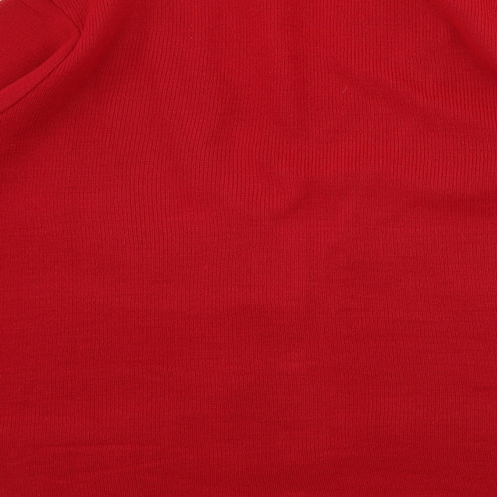 bm collection       Womens Red   Cardigan Jumper Size M