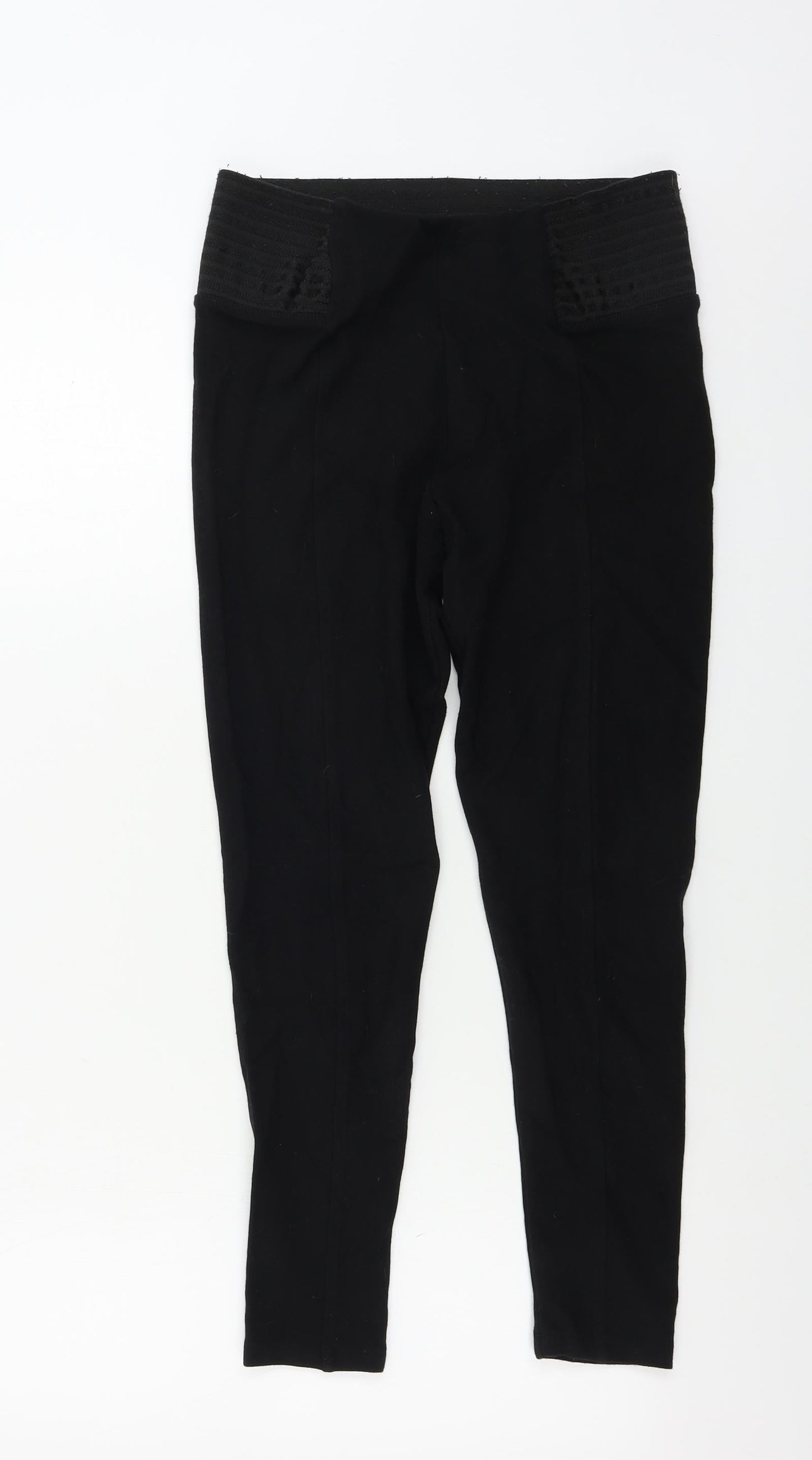 Topshop  Womens Black   Trousers  Size 12 L21 in