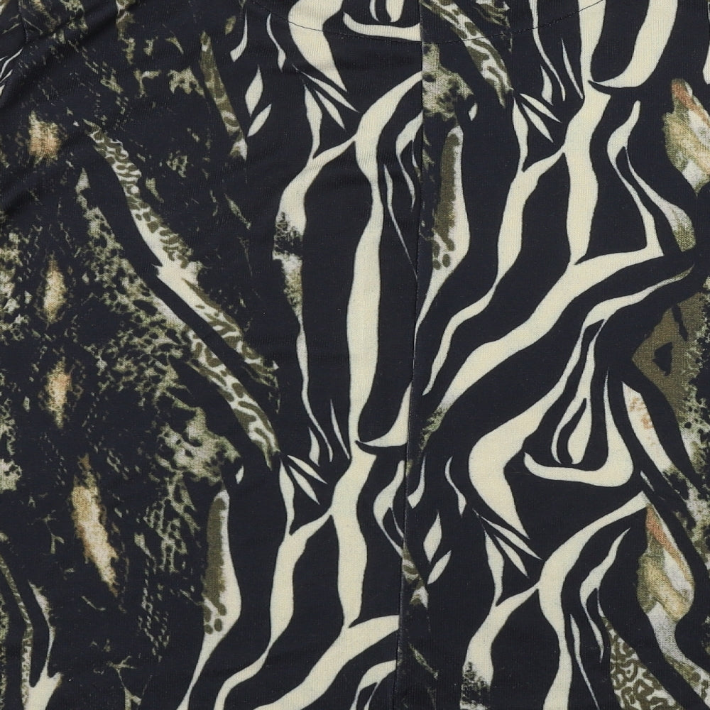 LV Clothing  Womens Brown Animal Print  Pullover Jumper Size M