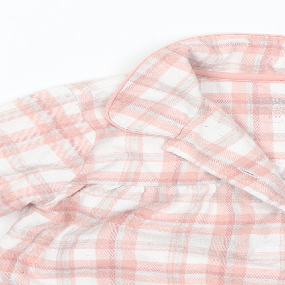 mamas & papas Girls Pink Check  Basic Casual Size 2-3 Years