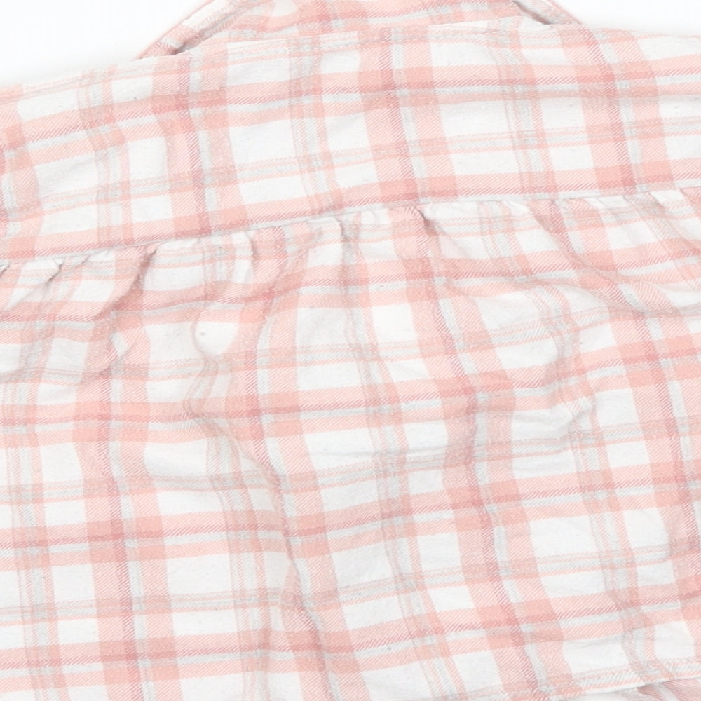 mamas & papas Girls Pink Check  Basic Casual Size 2-3 Years