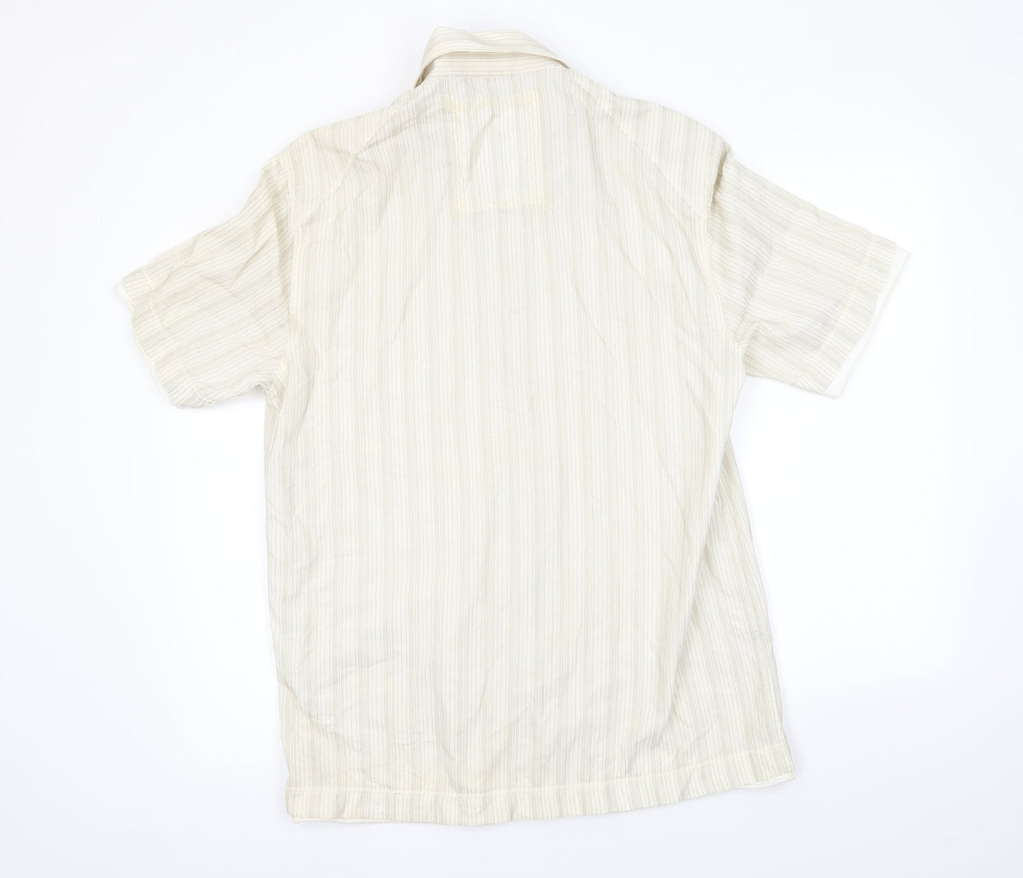 NEXT Mens Beige    Button-Up Size L