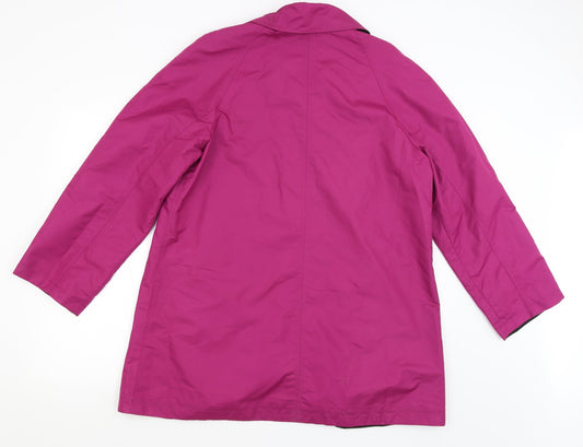 Centrigrade Womens Purple   Rain Coat Coat Size M
