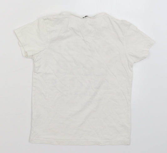 George Boys White   Basic T-Shirt Size 8-9 Years