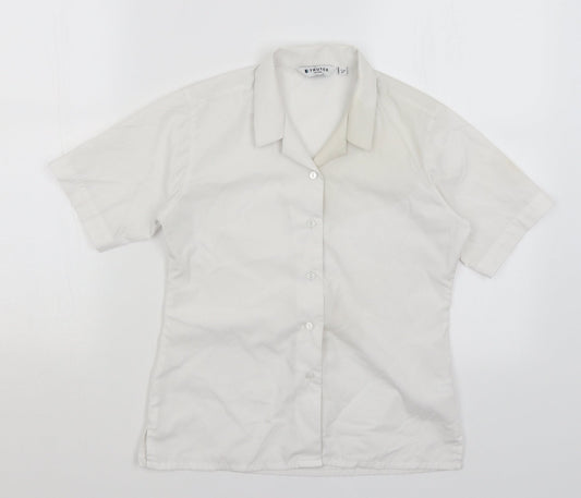 Trutex Girls White   Basic Button-Up Size 11 Years