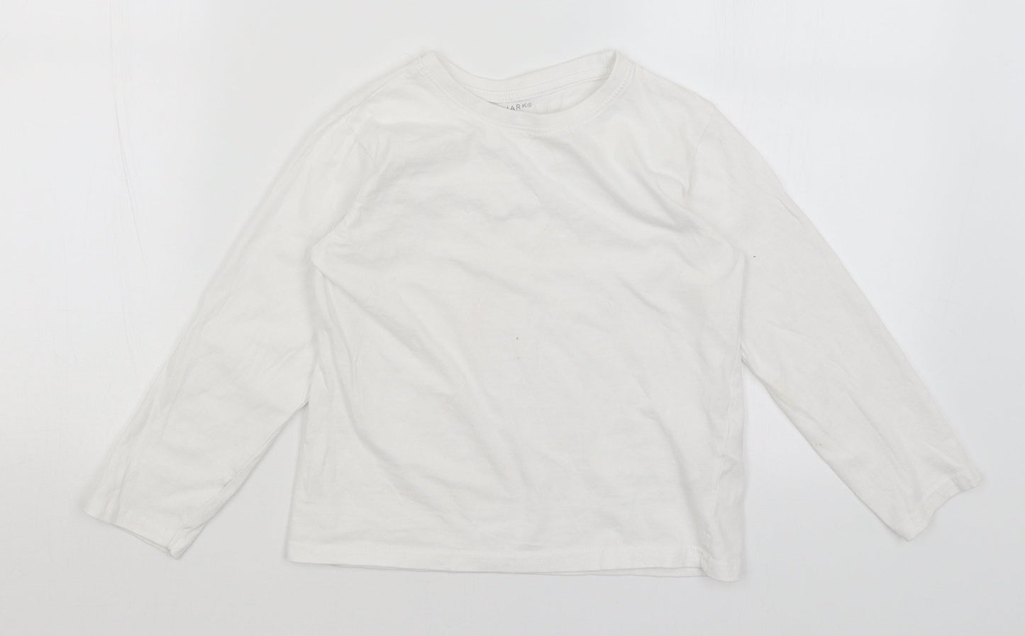 Primark Girls White   Basic T-Shirt Size 6-7 Years