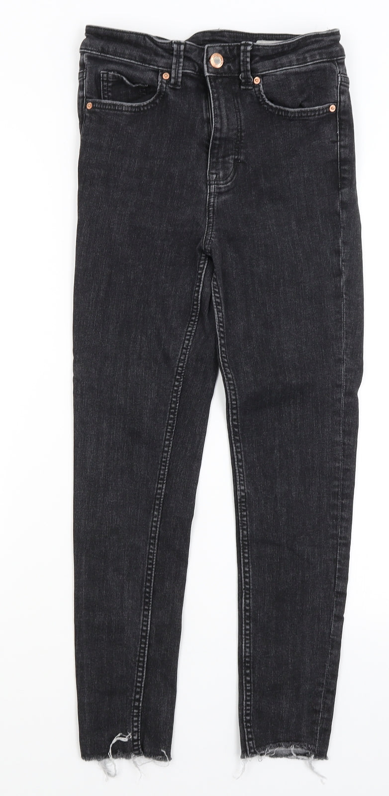 M&S Womens Grey   Skinny Jeans Size 8 L25 in