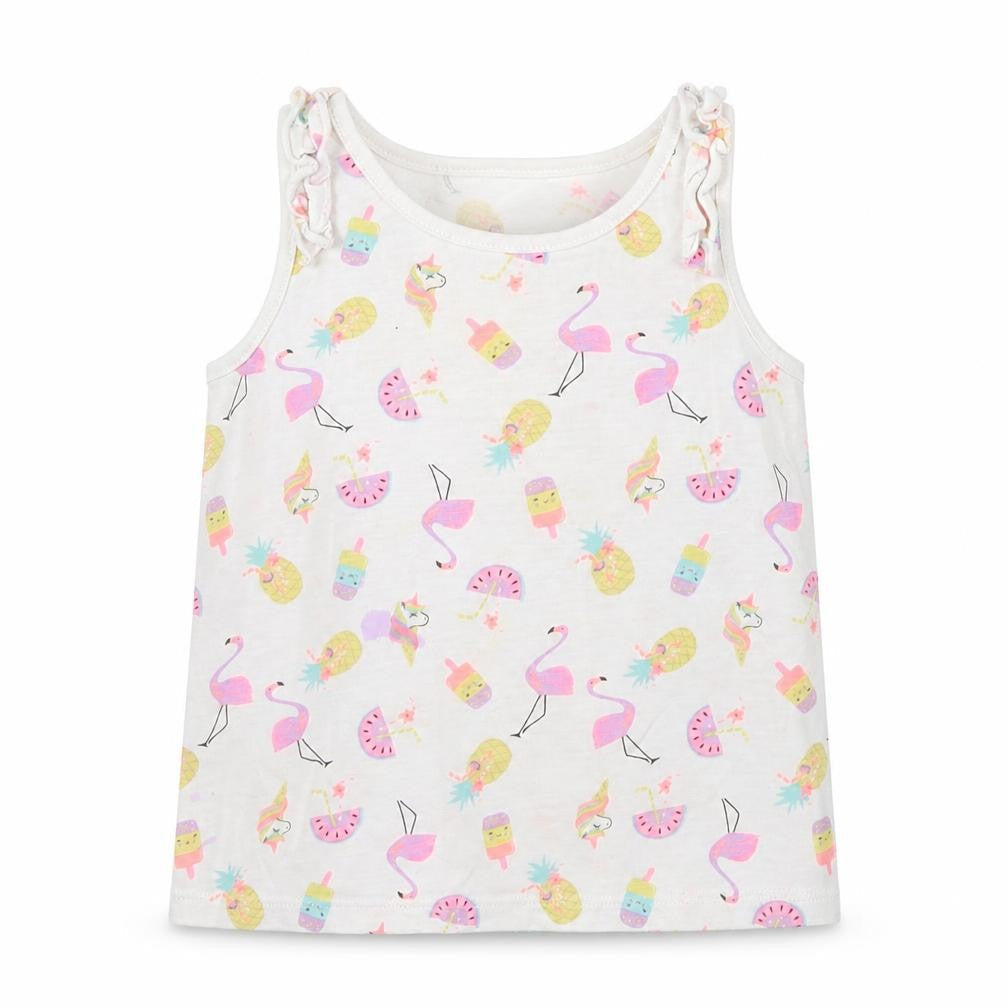 Matalan Girls White   Basic Tank Size 2 Years