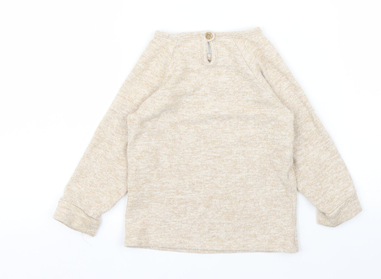 George Girls Beige   Pullover Jumper Size 2 Years