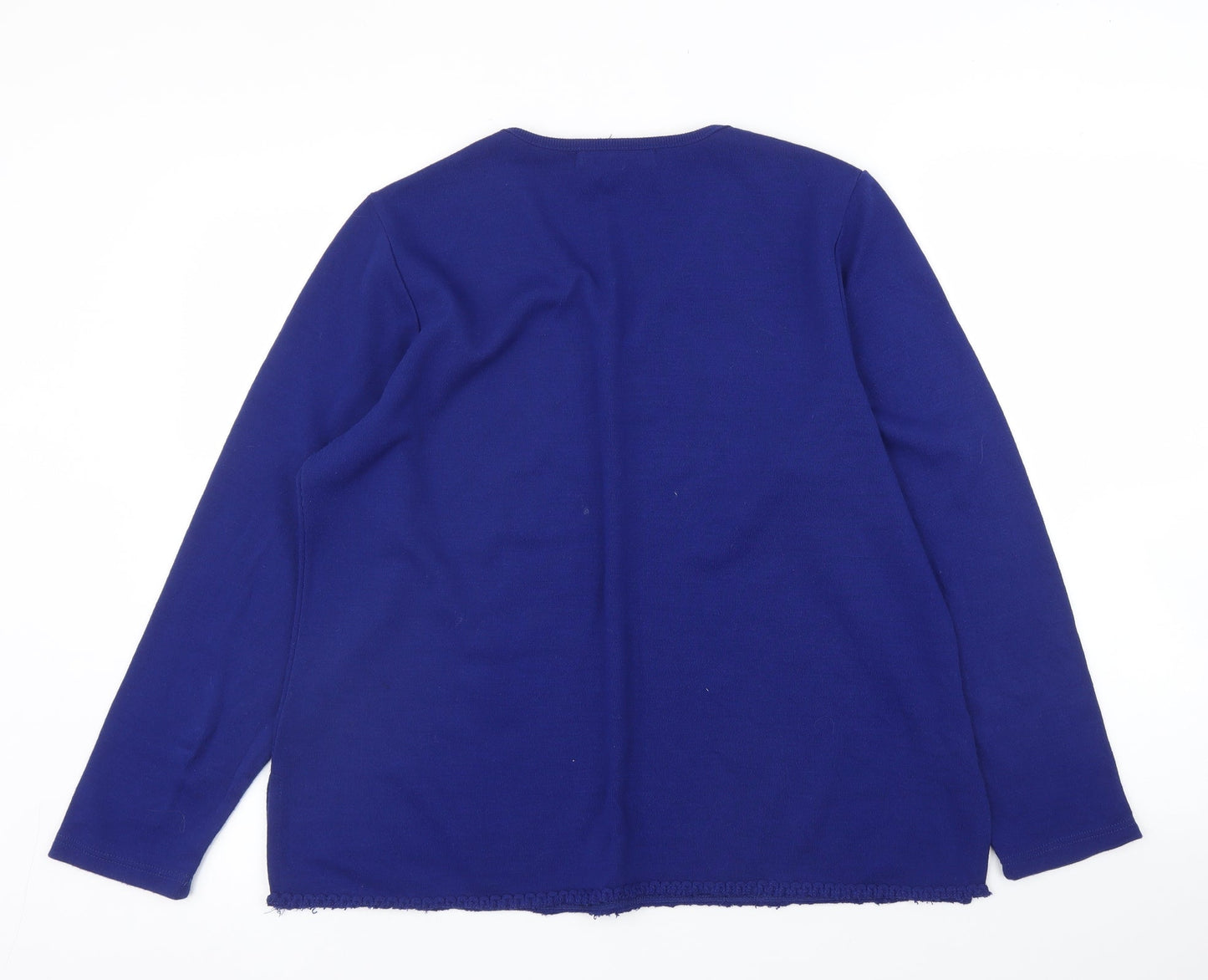 Nina Leonard Womens Blue   Pullover Jumper Size M