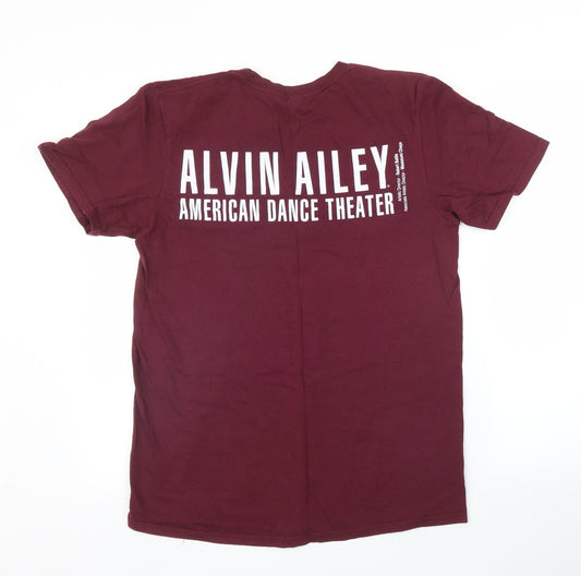 Anvil Mens Purple    T-Shirt Size M