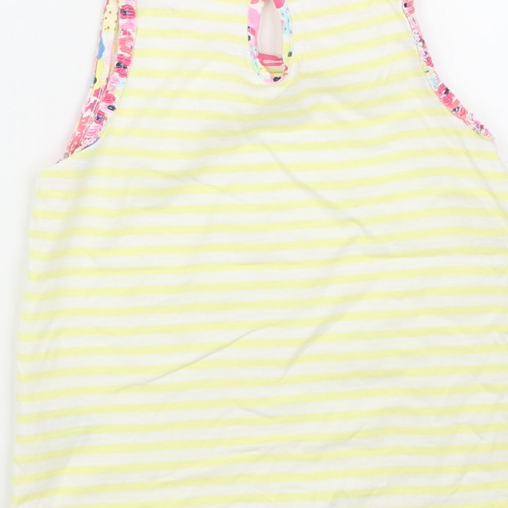 Matalan Girls Yellow Striped  Basic Blouse Size 4 Years