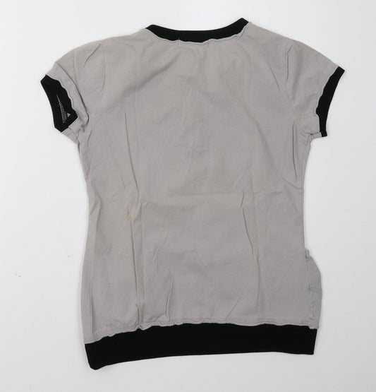 mancailu Womens Grey   Pullover Sweatshirt Size L
