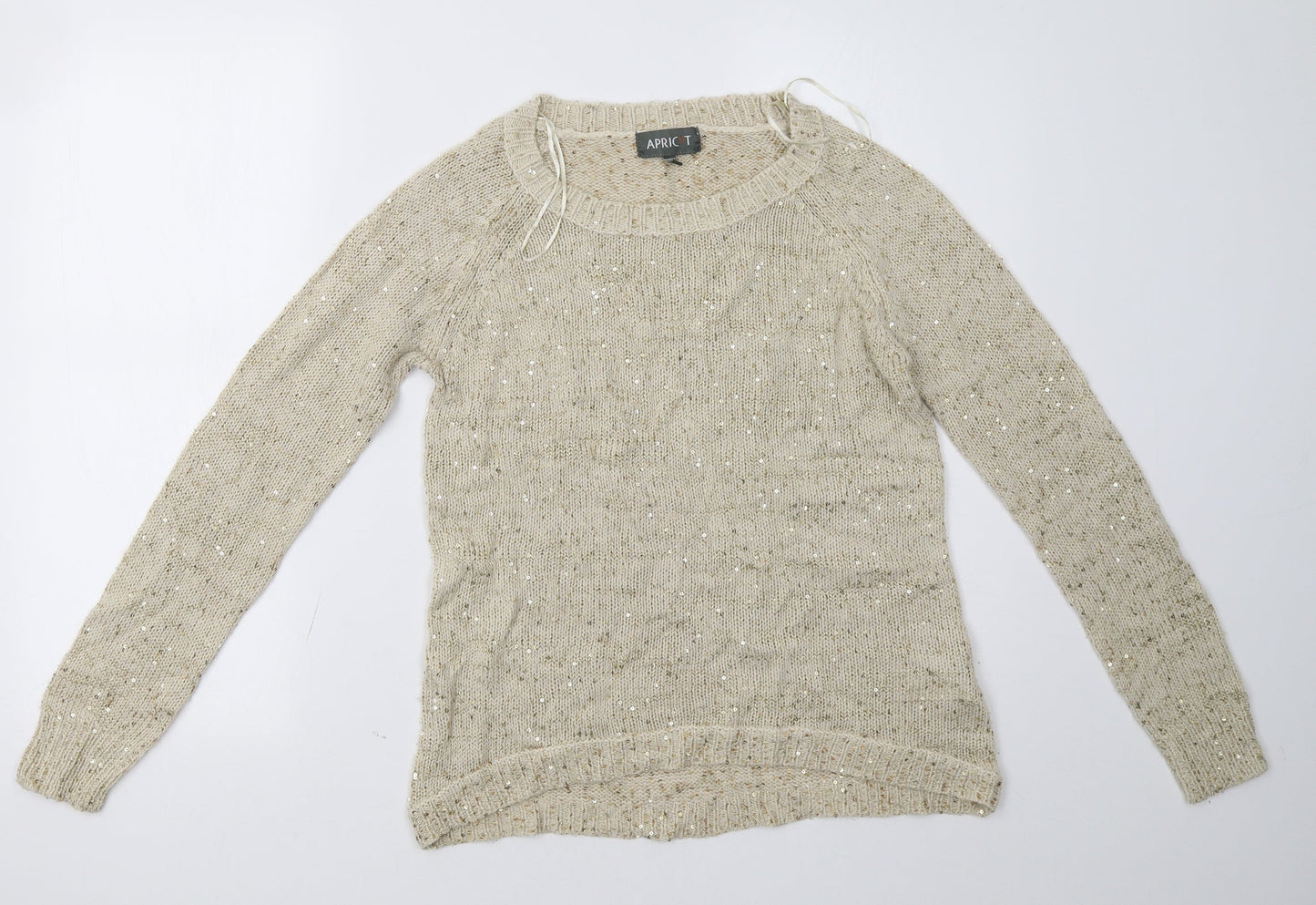 Apricot Womens Beige   Pullover Sweatshirt Size 12