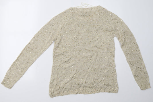 Apricot Womens Beige   Pullover Sweatshirt Size 12
