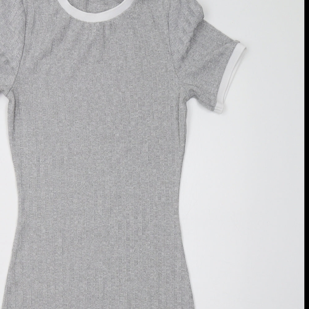 H&M Womens Grey   Bodycon  Size 4