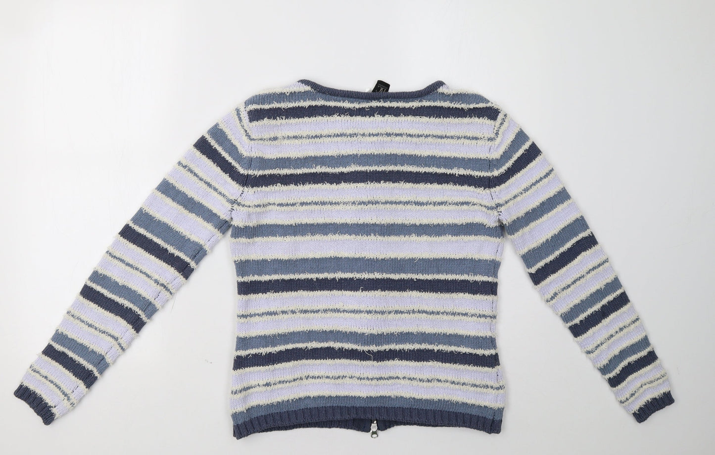 B.C. Best Connections Womens Blue Striped  Jacket  Size 14