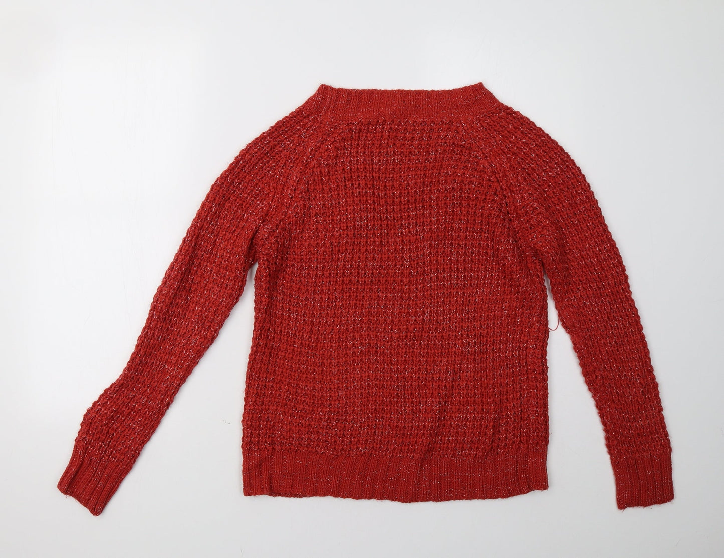 Peacocks Womens Red   Pullover Sweatshirt Size 10