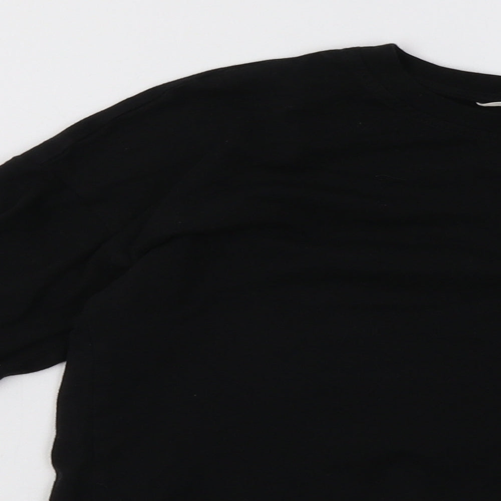 H&M Girls Black   Pullover Sweatshirt Size 12 Years
