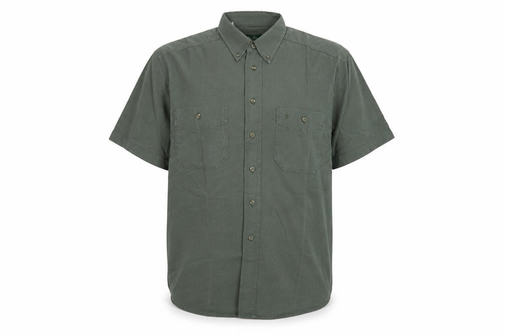 Melka Casual Mens Green    Button-Up Size L