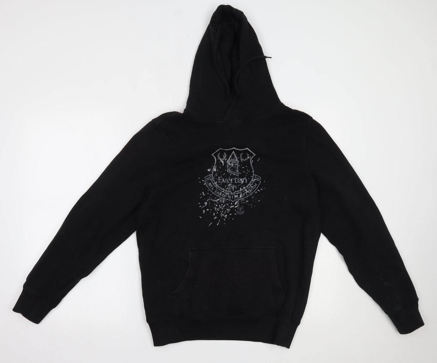 Everton Mens Black   Pullover Hoodie Size S