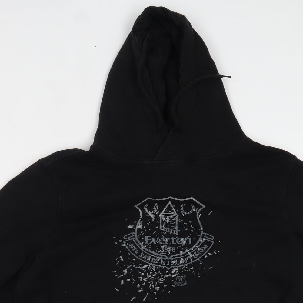 Everton Mens Black   Pullover Hoodie Size S