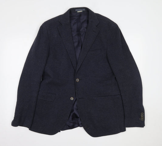 Preworn Mens Blue   Jacket Suit Jacket Size 40