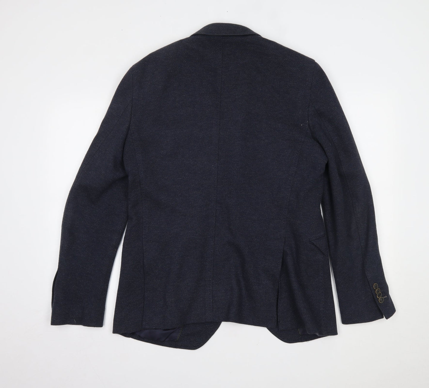 Preworn Mens Blue   Jacket Suit Jacket Size 40