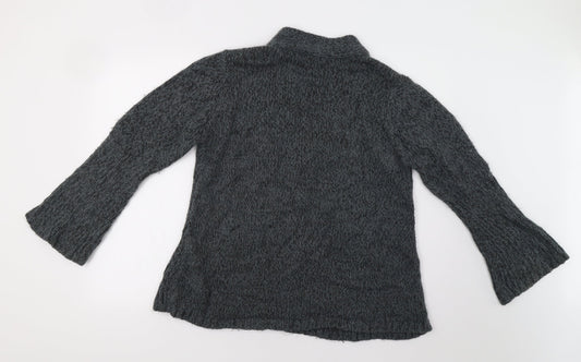 BM Womens Grey   Cardigan Jumper Size M