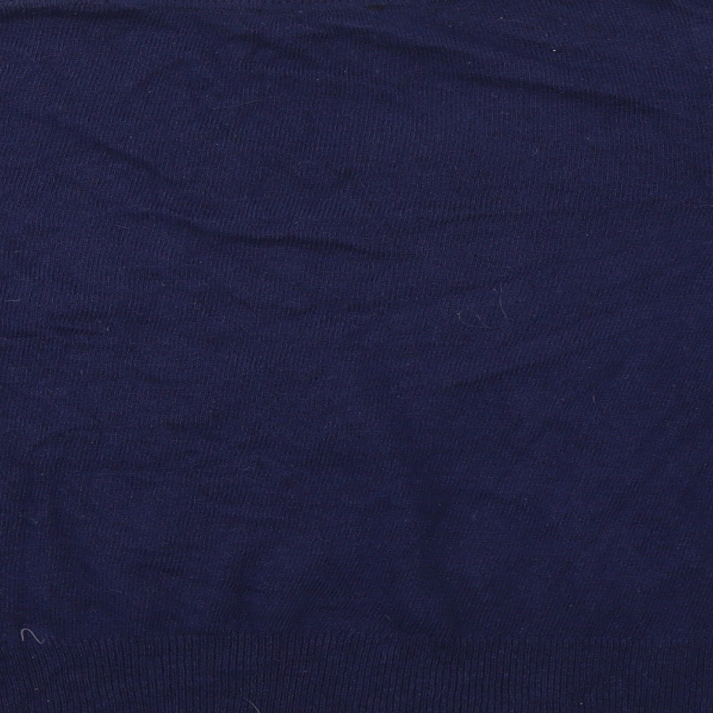 M&S Womens Black   Henley Jumper Size 16