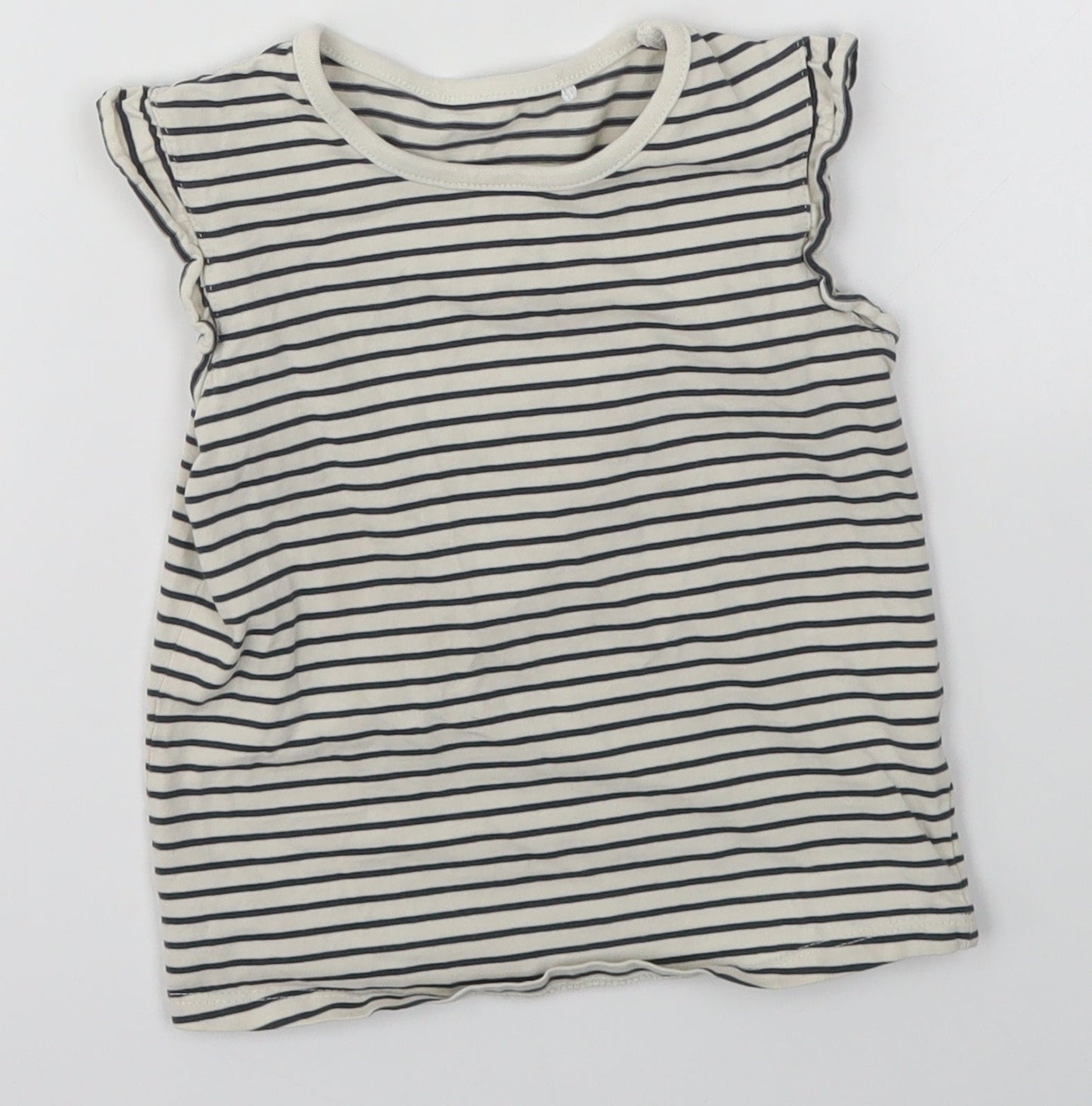 George Girls Multicoloured Striped  Basic T-Shirt Size 2-3 Years