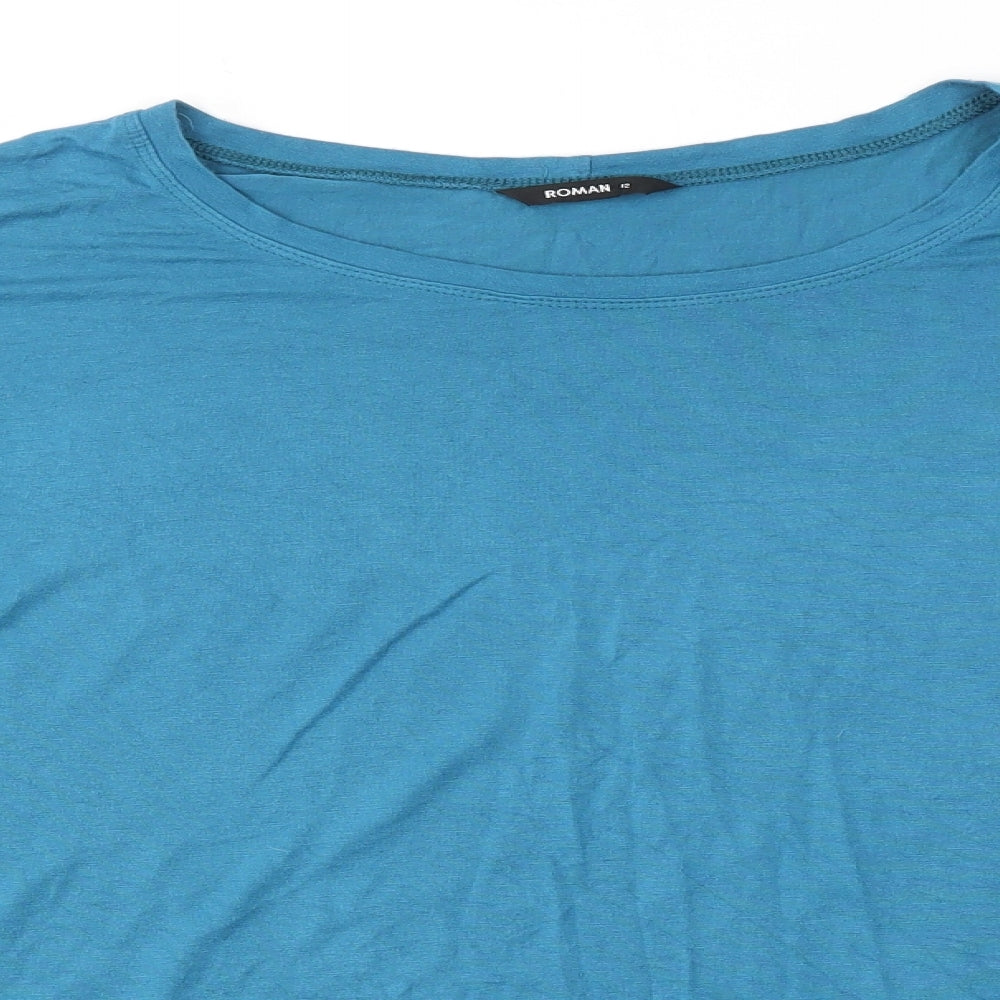 ROMAN  Womens Blue   Basic T-Shirt Size 12