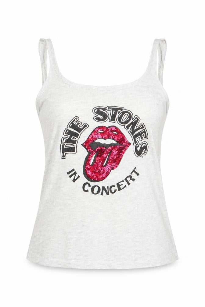 Love to Lounge Womens Grey Solid   Pyjama Top Size XS  - The Stone's Sequins
