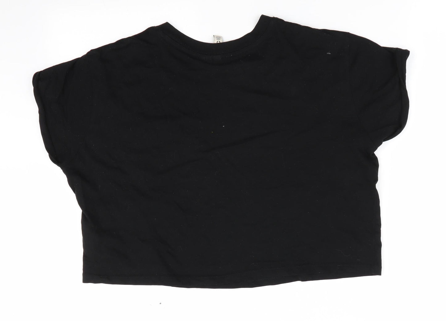 Divided Womens Black   Basic T-Shirt Size 6